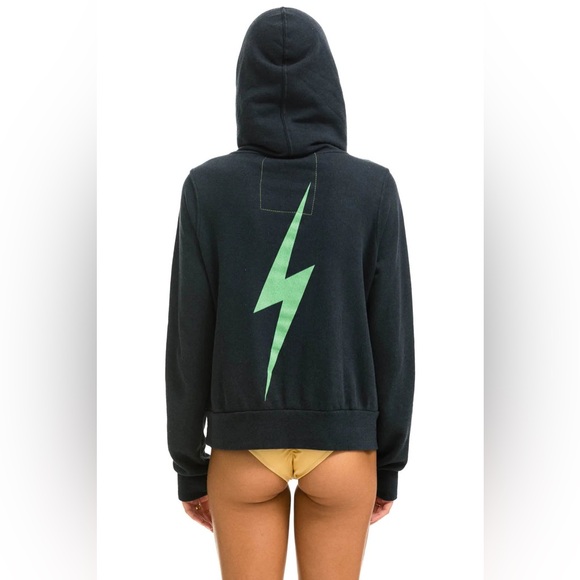 Aviator Nation Bolt ninja hoodie.  Size XL. NWT.  Black. - Picture 1 of 6